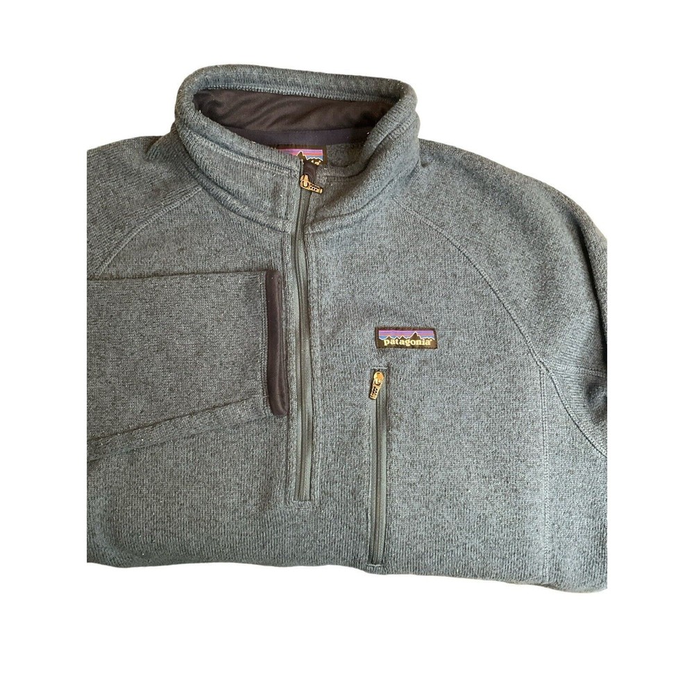 Patagonia Mens blue 1/4 zipper pullover medium